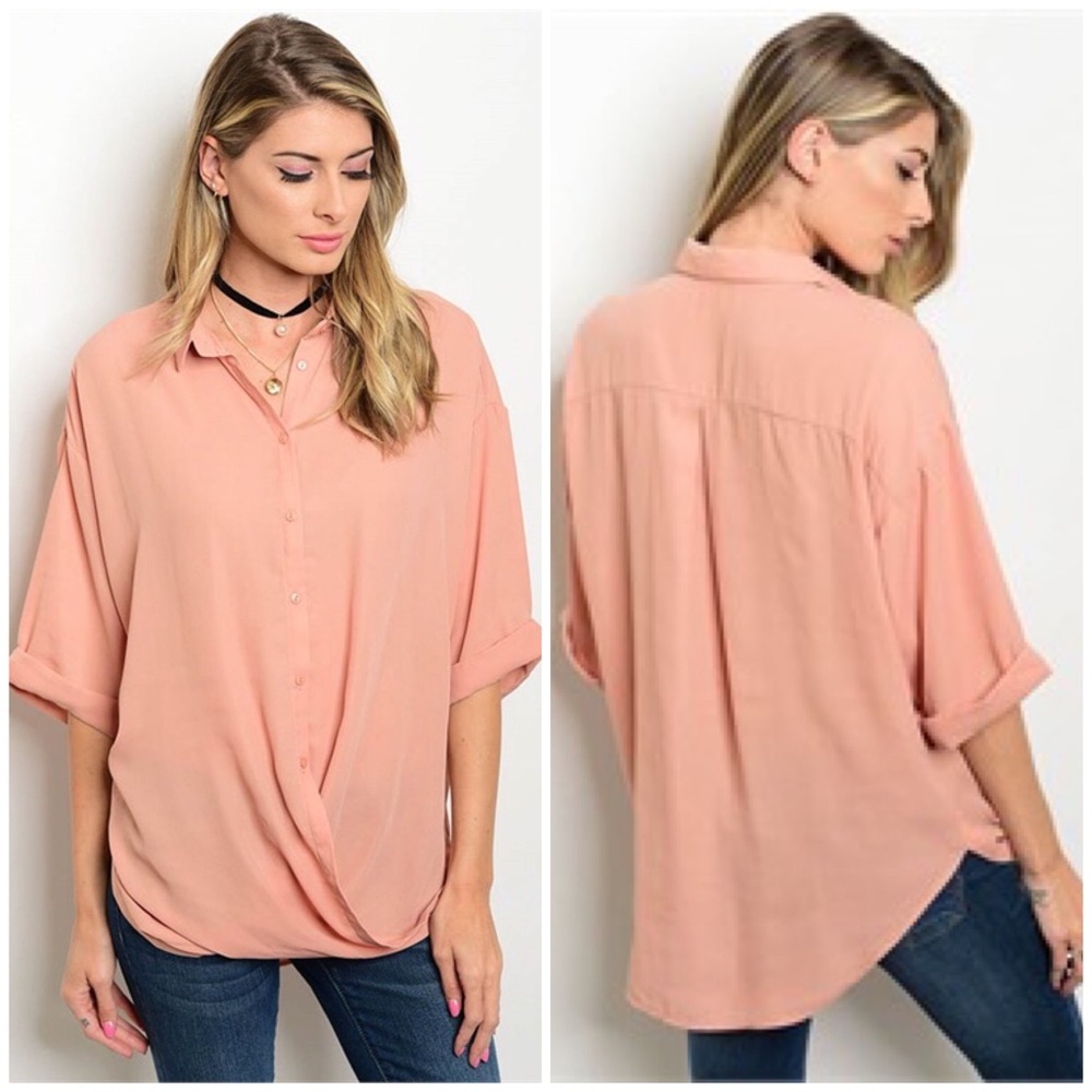Dark blush top